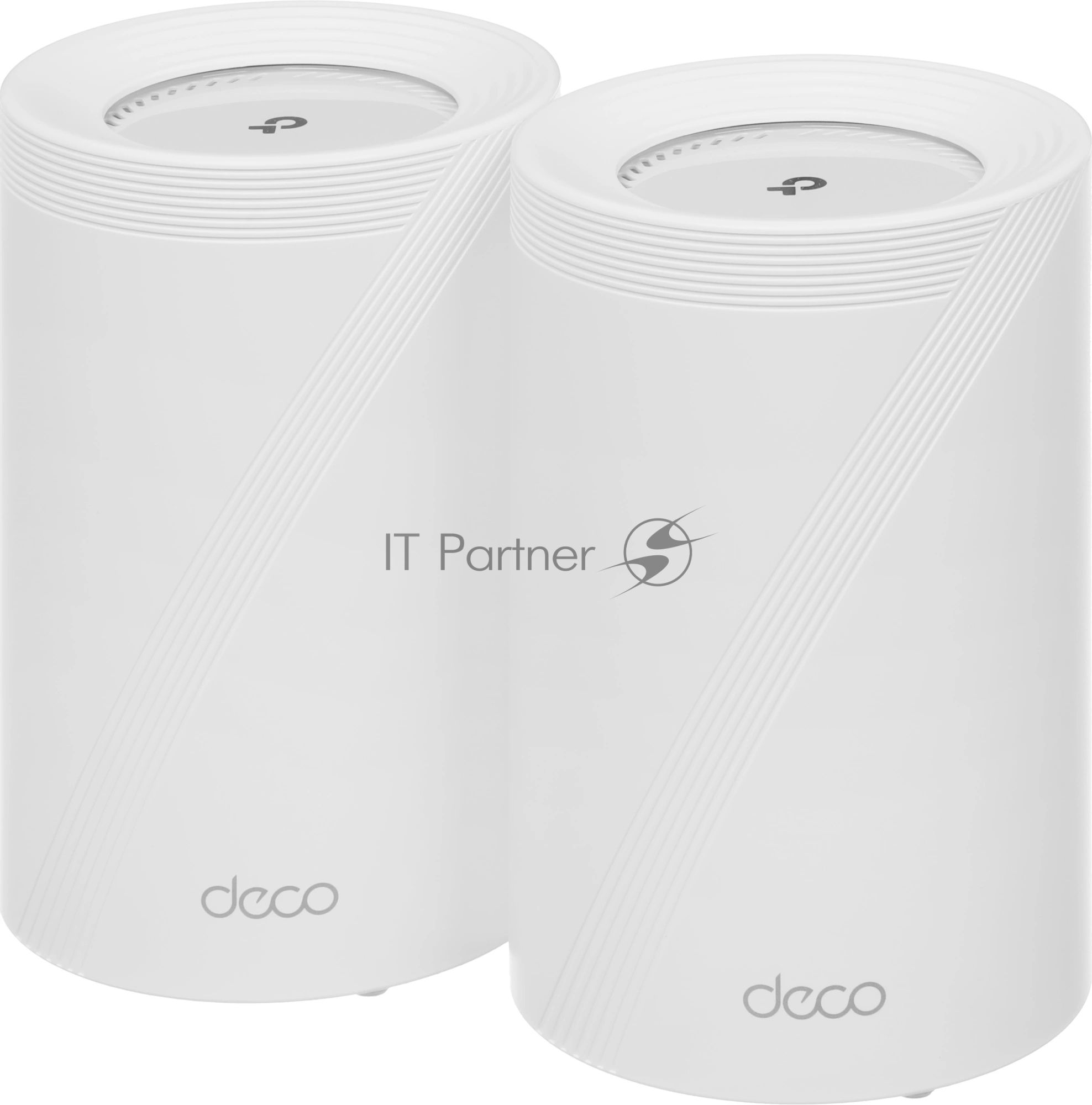 Бесшовный Mesh роутер TP-Link Deco BE65 Pro (DECO BE65 PRO(2-PACK)) BE9300 100/1000/2500/5000BASE-T белый (упак.:2шт)