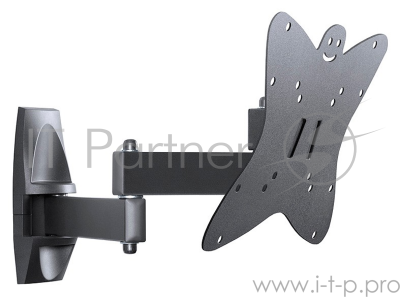 Кронштейн для телевизора Holder LCDS-5038 металлик 20"-37" макс.30кг настенный поворот и наклон