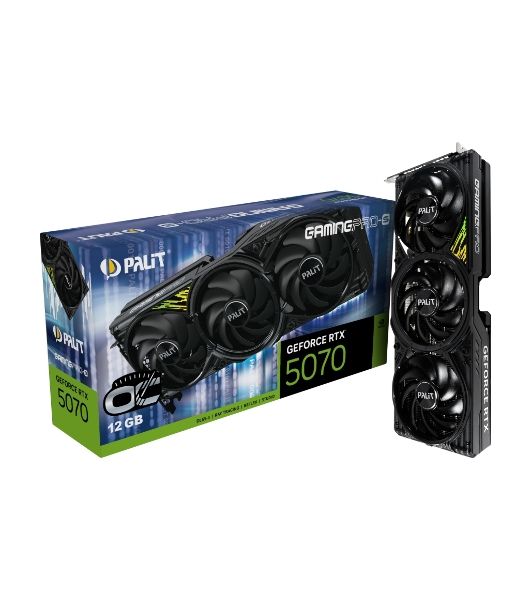 Видеокарта Palit PA-RTX 5070Ti GAMINGPRO-S OC 16Gb RTX5070TI 16Gb 256bit GDDR7 2295/28000 HDMIx1 DPx3 HDCP Ret
