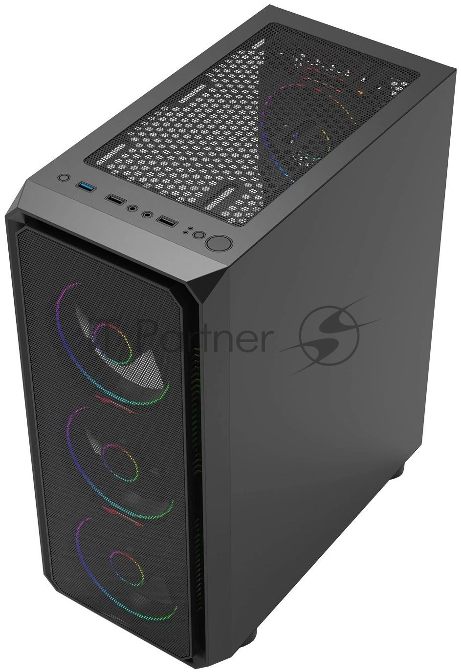 Корпус Bloody CC-126-BK, Midi-Tower, чёрный