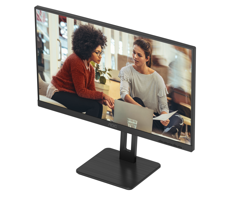 Монитор 27" AOC U27E3UF IPS 3840x2160, 60 Гц, 4 мс, 16:9, 350 кд/м², 2xHDMI 2.0, DP 1.4, 3.5 Jack, динамики (2x2 Вт), USB Hub (4x USB 3.2 Gen 1), HDR10, Adaptive-Sync, черный