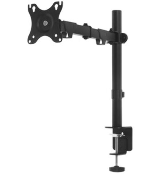 Настольное крепление Wize WDA1-32 для одного монитора 14"-32", газовая пружина, VESA 75x75, 100x100, черный