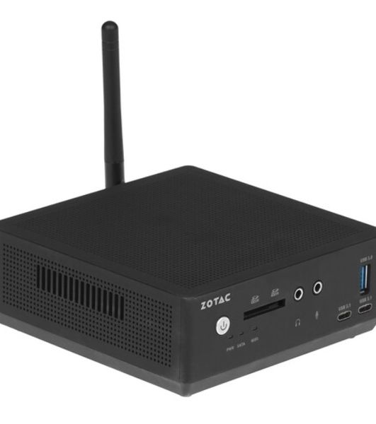Платформа системного блока с ЦПУ Zotac ZOTAC ZBOX NANO, SFF, FANLESS, i7-1355U, 2 DDR5 SO-DIMM, M.2 SSD, 2.5"; SATAIII BAY, 2 GLAN, WIFI, BT, USBDRV, DP/HDMI, EU+UK PLUG
