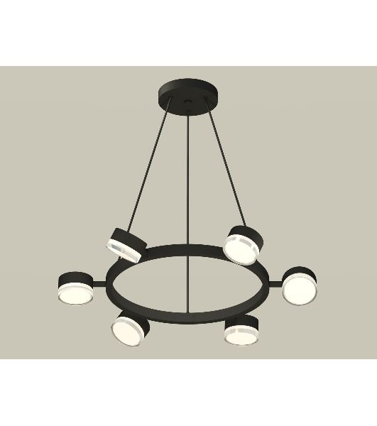 Светильник Ambrella light XB9193203/6 SBK/FR/CL черный песок/белый матовый/прозрачный GX53 (C9193, N8399)
