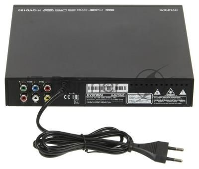 Плеер DVD Hyundai H-DVD100 черный ПДУ