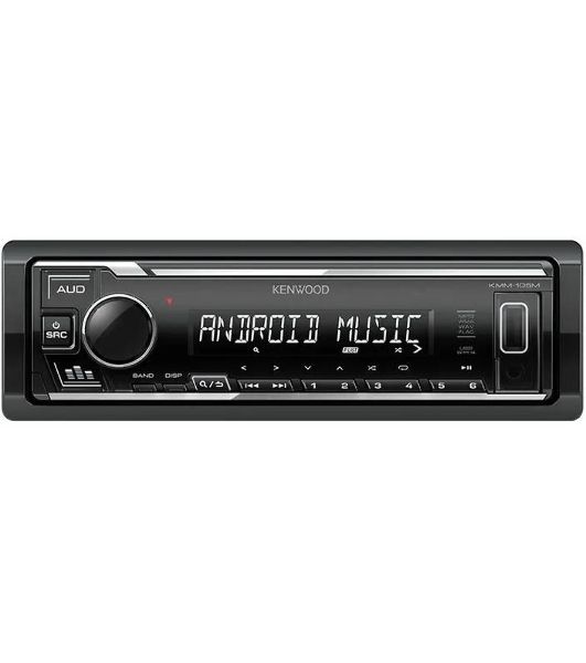 Автомагнитола Kenwood KMM-105M, 1 DIN, USB Type-A, AUX, съёмная панель
