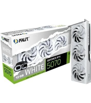 Видеокарта Palit NVIDIA GeForce RTX 5070 PA-RTX 5070 белый OC 12ГБ GamingPro, GDDR7