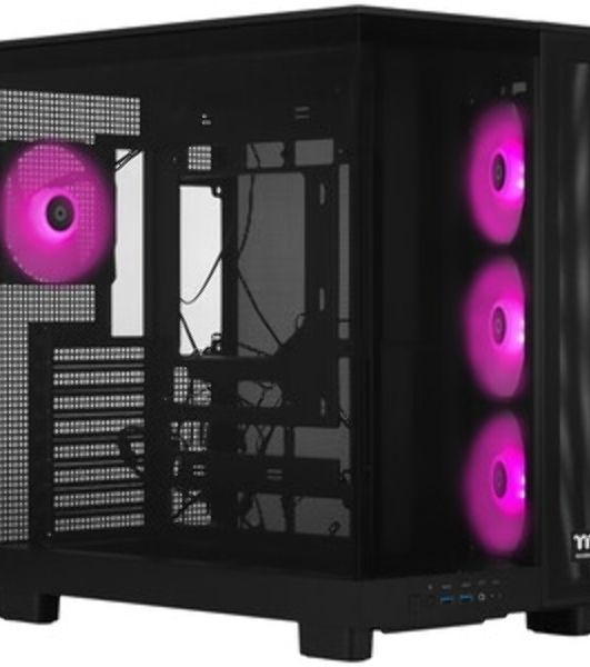 Компьютерный корпус Thermaltake View 380 XL TG ARGB черный без БП E-ATX 2x120мм 2xUSB3.0 audio bott PSU