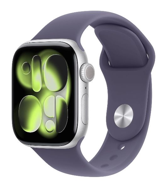 Умные часы Apple Apple Watch Series 11 GPS A3333 1.96" OLED, 4G (LTE), Wi-Fi, Bluetooth 5.3, NFC, IPX8, серебристый, фиолетовый
