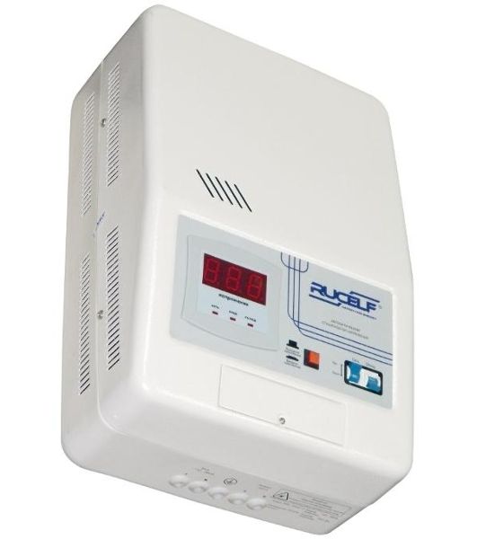 Стабилизатор RUCELF SRW-12000-Dоднофазный, цифровой 220В 12000ВА вх.:130-270В настенный