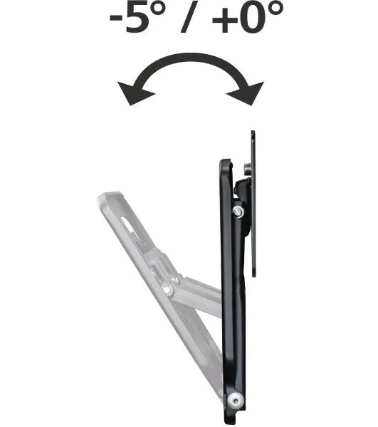 Кронштейн для телевизора Hama H-118110 черный, 75"-75" макс. 50 кг, настенный, поворотно-выдвижной и наклонный