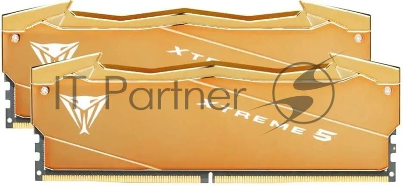 Оперативная память Patriot Viper Xtreme 5 Aurum, DDR5, 32GB (2x16GB), 8000 MHz, CL38, с радиатором, золотистый