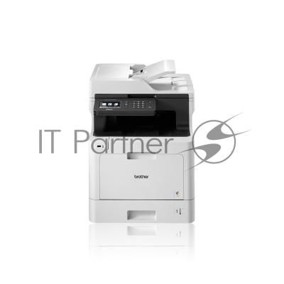 МФУ лазерное Brother DCP-L8410CDW, P/C/S, цветной, А4, 31 стр/мин, 512 Мб, Duplex, ADF50, GigaLAN, WiFi, USB, старт.картриджи 3000/1800 стр.