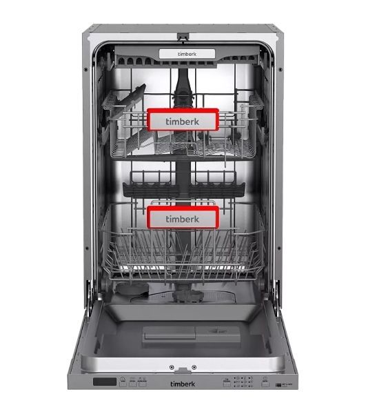 Посудомоечная машина Timberk Set&Dry T-DW45BI103 серебристый (узкая)