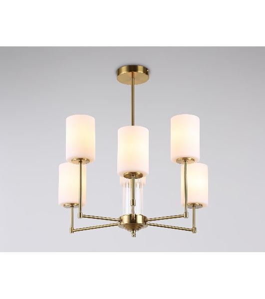 Люстра Ambrella light LH56215/6 BS/FR латунь/белый матовый E27/6 max 60W D600*600