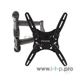 Кронштейн для телевизора Kromax TECHNO-5 серый 15"-55" макс.35кг настенный поворот и наклон