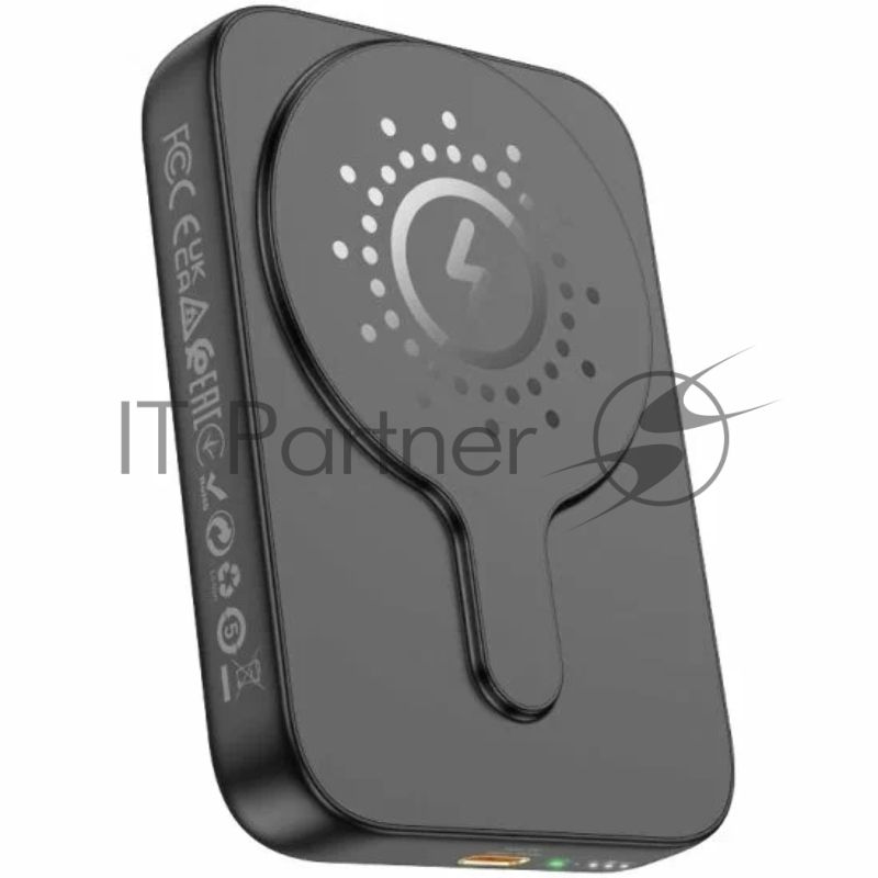 Портативный аккумулятор Hoco J117A Esteem 10000mAh QC/PD 20W 2A USB-C беспров.зар. черный
