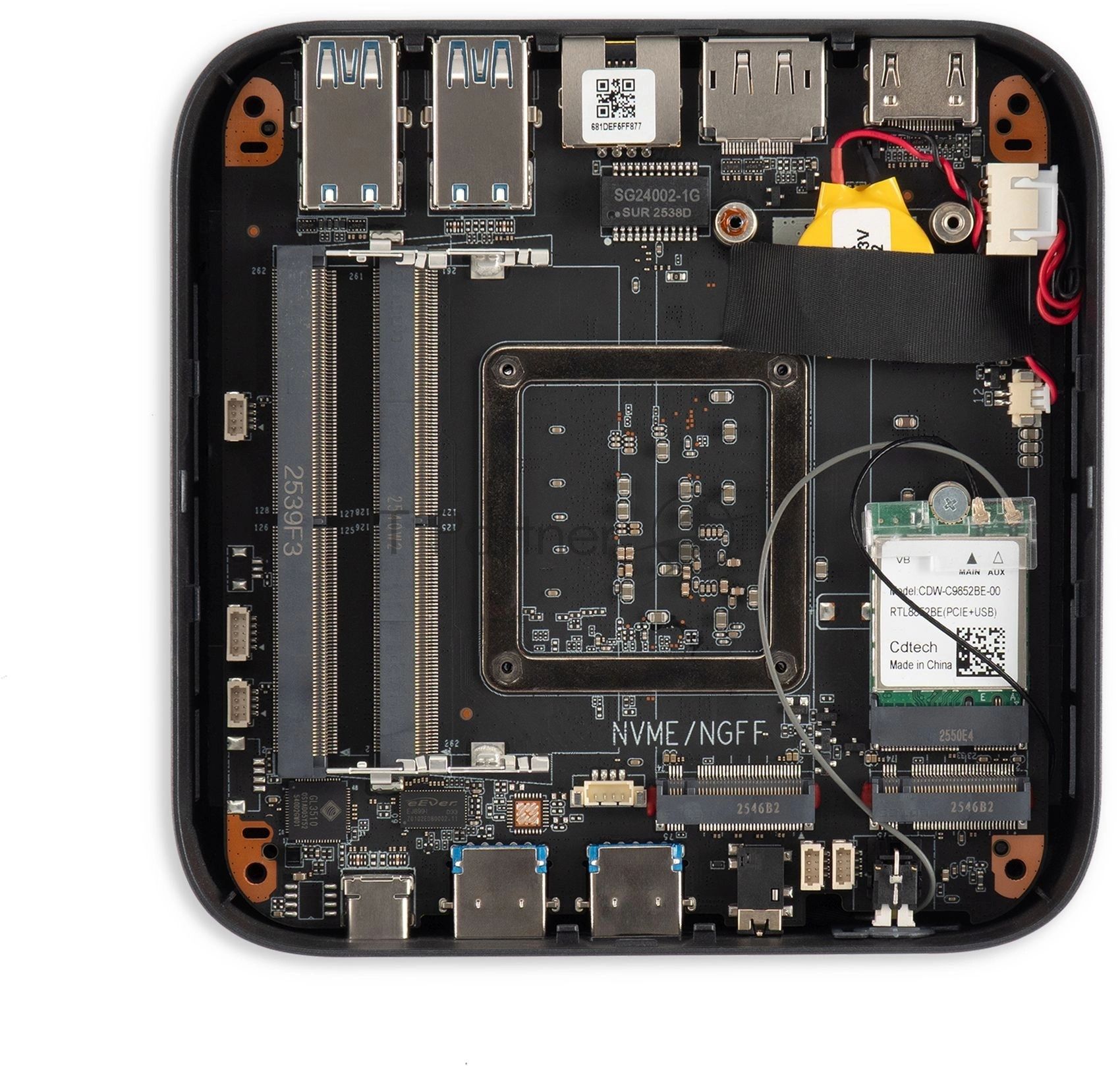 Неттоп IRU Tactio 513 i5 1235U (1.3) 16Gb SSD512Gb Iris Xe Windows 11 Pro 64 GbitEth WiFi BT 120W серый (RUS) (2187333)