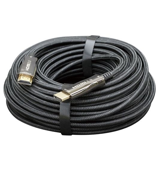 Активный оптический кабель Cablexpert HDMI, 100м, v2.0, 19M/19M, AOC Premium Series, позол.разъемы, экран, коробка