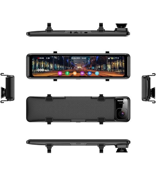 Видеорегистратор TrendVision MR-1100, 3840x2160, 11", с камерой заднего вида, GPS/ГЛОНАСС, Wi-Fi, G-сенсор