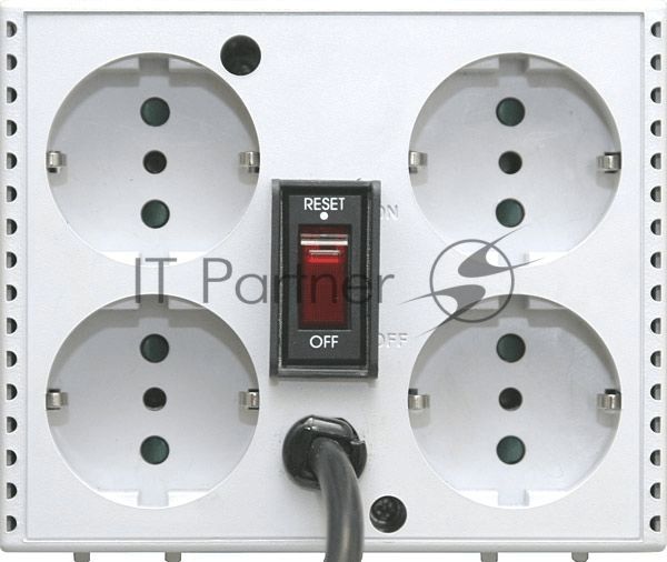 Стабилизатор напряжения Powercom TCA-1200 600Вт 1200ВА белый