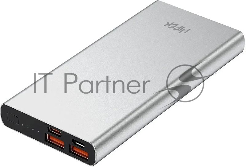 Портативный аккумулятор HIPER CORE 2XL Metal серебристый (10000 мА·ч)