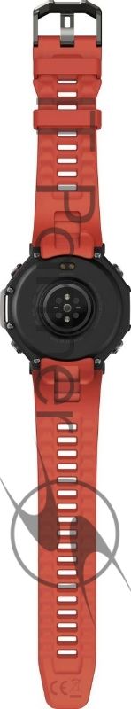 Умные часы Amazfit T-Rex 3 A2323 48.5мм 1.5" AMOLED корп.темно-серый рем.красный разм.брасл.:145-210мм (1746757)