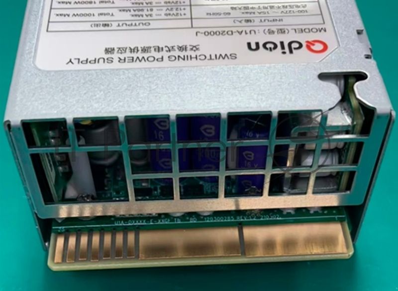 Серверный блок питания Server power supply Qdion Model U1A-D2000-J P/N:99MAD12000I1170113 CRPS 1U Module 2000W Efficiency 94+, Gold Finger (option), Cable connector: C14