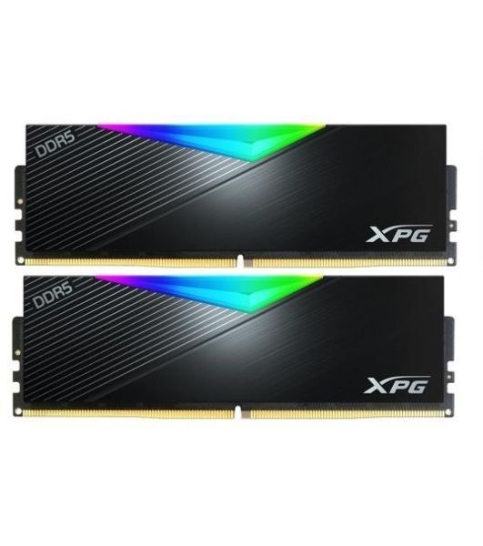 Оперативная память XPG Lancer, DDR5, 64GB (2x32GB), 6400MHz, CL32, DIMM, с радиаторами, RGB, белый