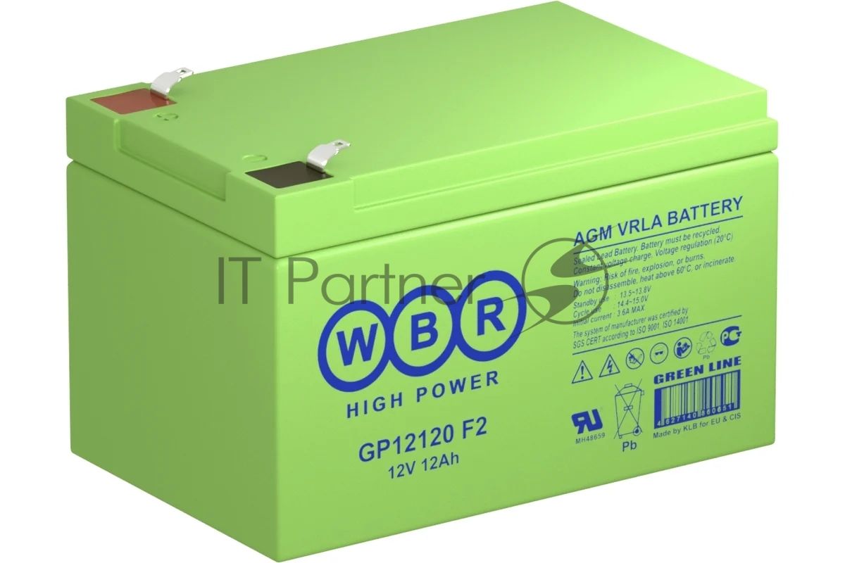 Батарея WBR GP 12120 F2 12V, 12Ah