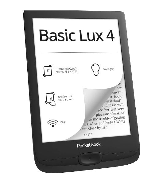 Электронная книга PocketBook 618 Basic Lux Ink черный (PB618-P-WW)