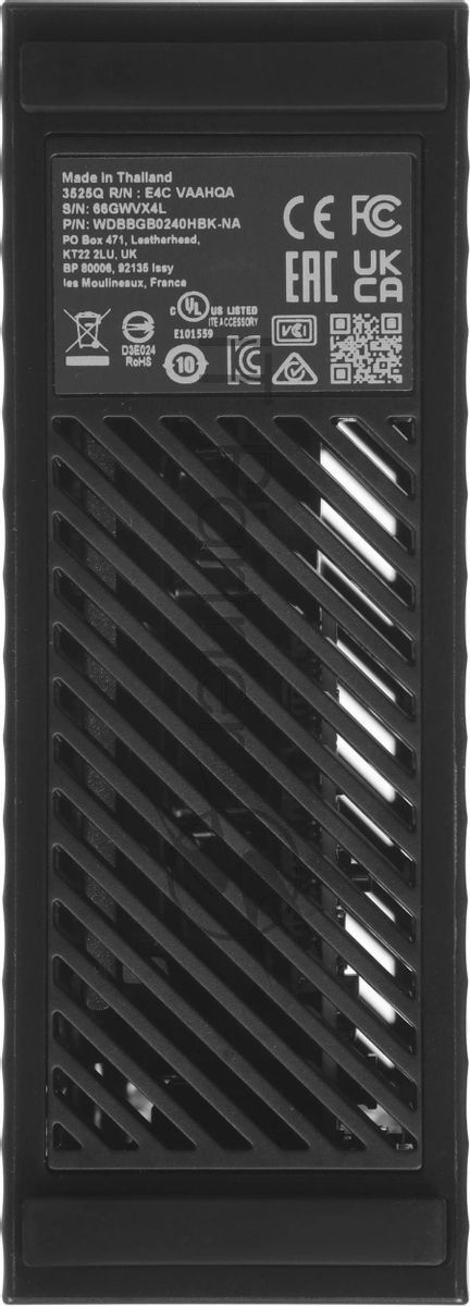 Внешний HDD Western Digital My Book WDBBGB0240HBK, 24Tb, USB 3.2 Gen 1 Type-A, 5400 rpm, черный