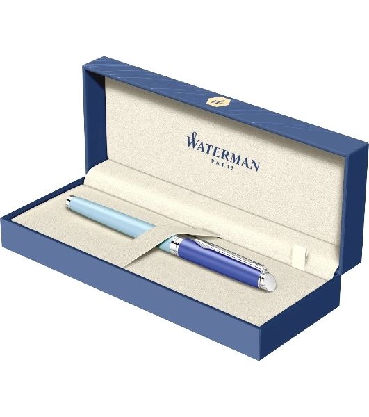 Ручка перьевая Waterman Hemisphere Colour Blocking (2179924) Blue CT, сталь нержавеющая, F, подарочная коробка