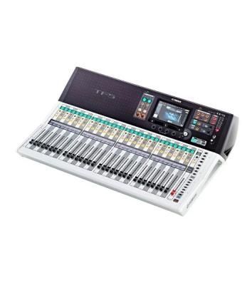 Микшер Yamaha TF5 цифровой, 32 аналоговых XLR/TRS MIC/LINE + 2 аналоговых RCA стерео линейных входа, 16 аналоговых XLR выходов, 33 моторизированных фейдера, 48 входных микшируемых каналов, USB 2.0