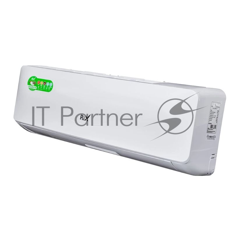 Кондиционер сплит-система настенного типа RIX LITE I/O-W24MB 24000 BTU, 70 м², 26/41 дБ, охлаждение, обогрев, осушение, белый