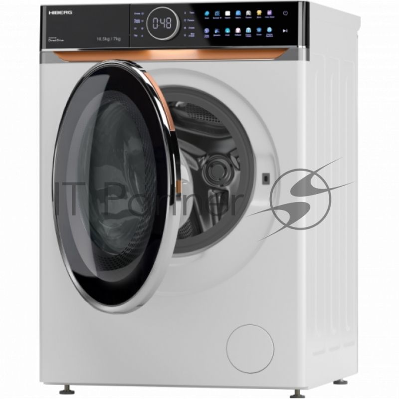 Стирально-сушильная машина HIBERG i-DDQ10 - 10714 W белый загр. фронтальная макс.: 10,5 кг 1400 об/мин класс: А+++