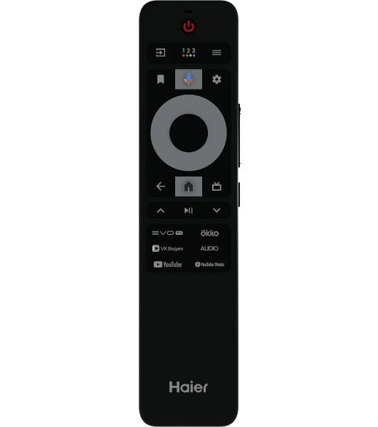 Телевизор Haier 43" DH1ZR0M00RU H1 черный DLED 4K UHD 60Hz Android TV 2GB/32GB