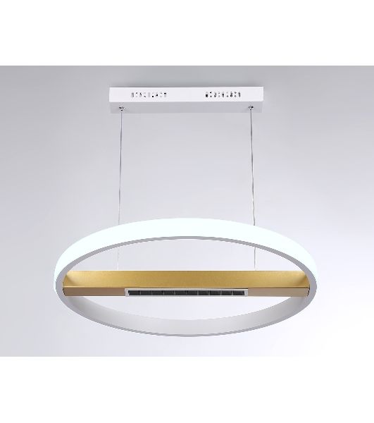 Светильник Ambrella light FL51488 WH/GD белый/золото 62W 3000K-6400K D600*1000 (ПДУ ИК)