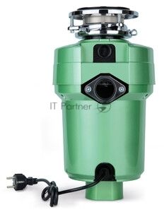 Измельчитель пищевых отходов Бирюса WD-750E2 750Вт, зеленый
