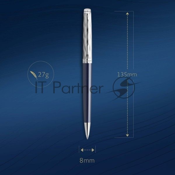 Ручка шариков. Waterman Hemisphere L`Essence du Bleu (CW2166470) LaqBlue CT M син. черн. подар.кор.