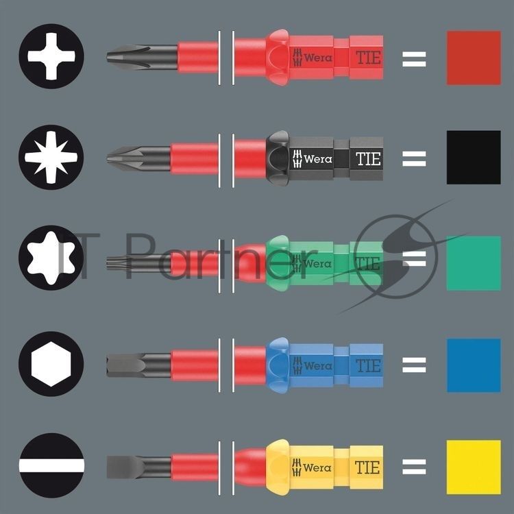 Отвертка Wera Kraftform Kompakt VDE 18 Universal 1 Tool Finder в компл.:18 предметов (WE-006613)