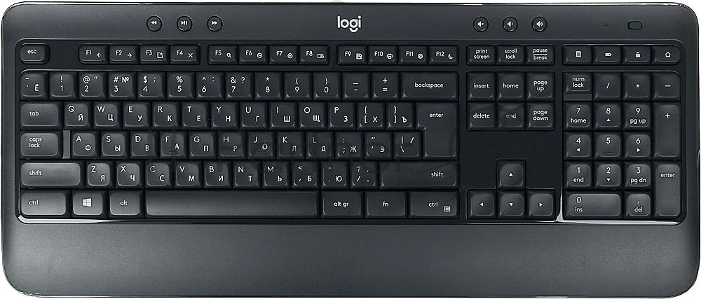 Комплект клавиатура+мышь Logitech MK540 Advanced беспроводной, USB, 1000 DPI, чёрный