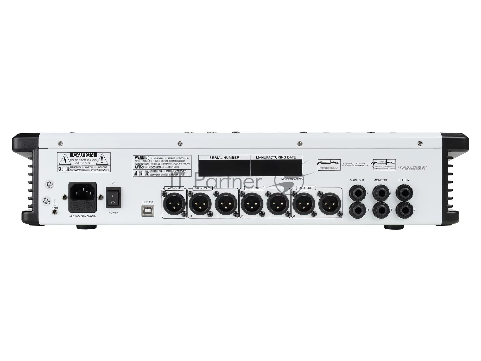Микшер Intrend ITMIX-D8-4 цифровой, 12 входов (8 аналоговых, 1 стерео, 2 USB), 2 группы, Bluetooth, USB MP3 плеер