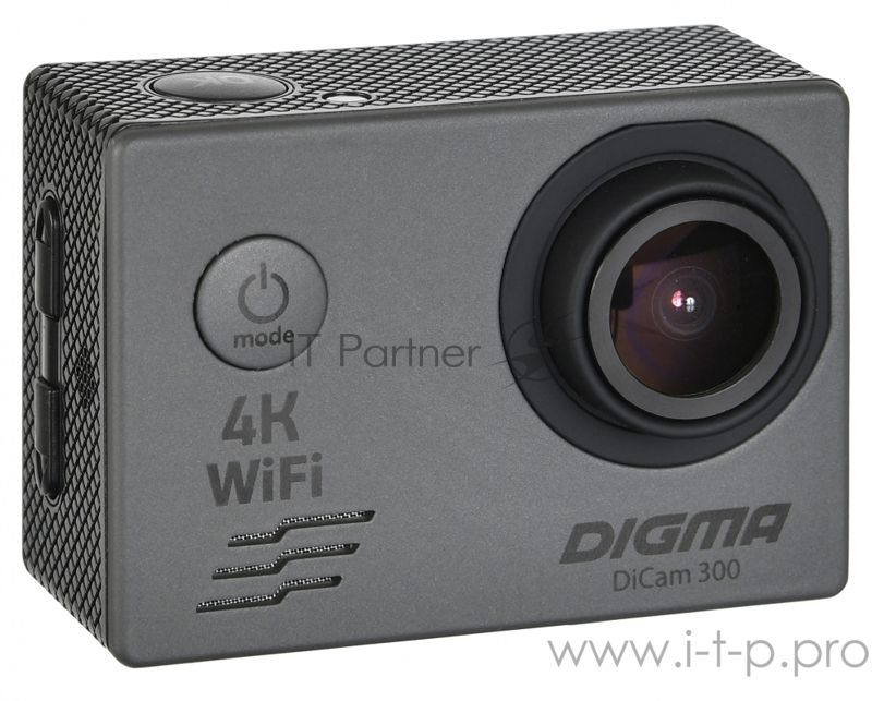 Экшн-камера Digma DiCam 300 серый