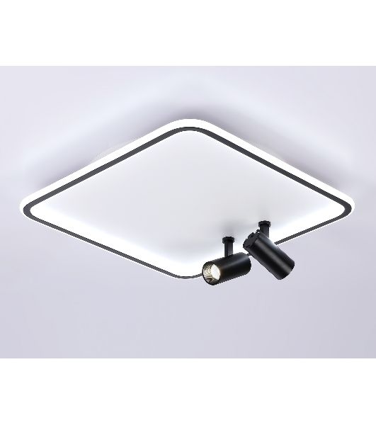 Светильник Ambrella light FL5115/1+2 WH/BK белый/черный 97W 3000K-6400K 480*480*130 (ПДУ ИК)
