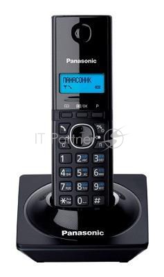 Телефон беспроводной (DECT) Panasonic KX-TG1711RUB черный АОН, Caller ID,12 мелодий звонка,подсветка дисплея,поиск трубки