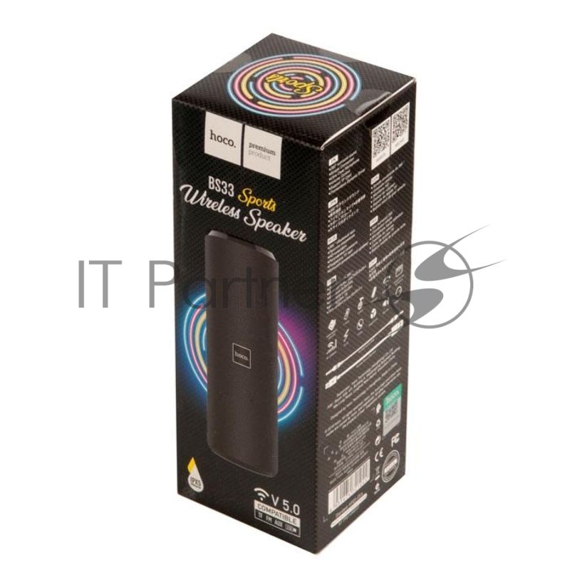 Портативная колонка HOCO BS33 Voice sports wireless speaker, черный