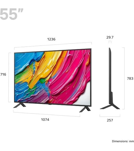Телевизор LG 55" 55QNED80A6A черный титан LED 4K UHD 60Hz Smart TV WebOS 2GB/16GB