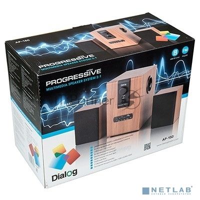 Акустическая система Dialog Progressive AP-150 BROWN 2.1, 10W+2*5W RMS, USB+SD reader