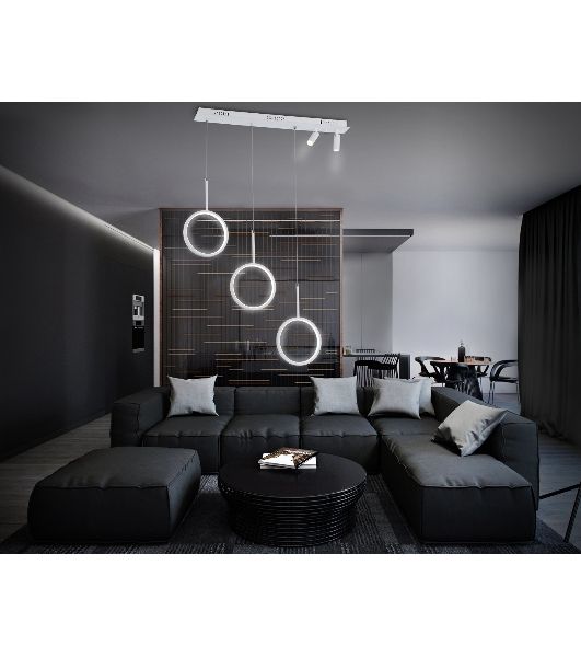 Светильник Ambrella light FL5277/3+2 WH белый 59W 3000K/4200K/6400K+4200K 800*200*1200 (ПДУ ИК)